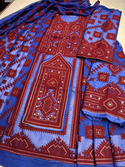 Balochi Dress - Lawn Fabric with Machine Stitching and Handmade Mirror Embroidery S2